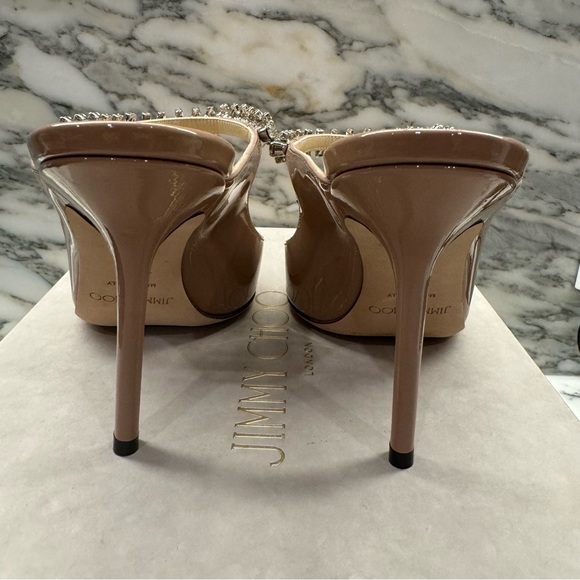 Jimmy Choo Bing 100 nude heels/mules, size 6.5 (EU 36.5) - Picture 9 of 10